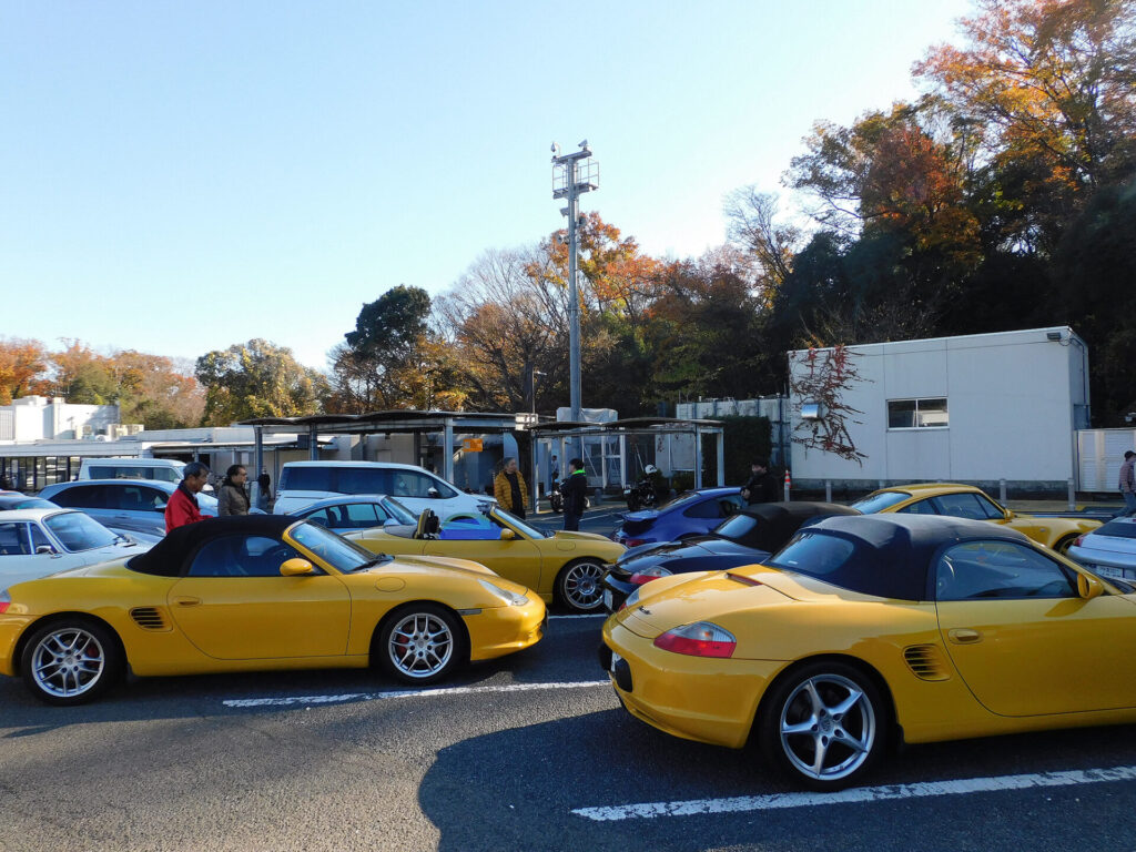 ポルシェツーリング in 河口湖 港北PA